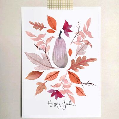 Card "Happy fall"