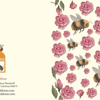 Bee Mine-Karte und recycelter Umschlag