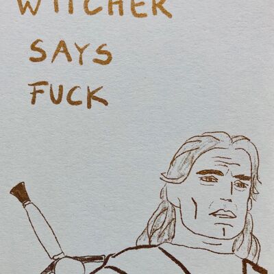 Carte Witcher dit F * ck