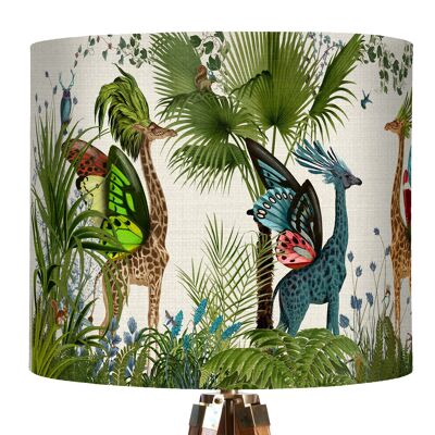 Lampshade pack of 2 regular & classic size - Tropical giraffes Bright