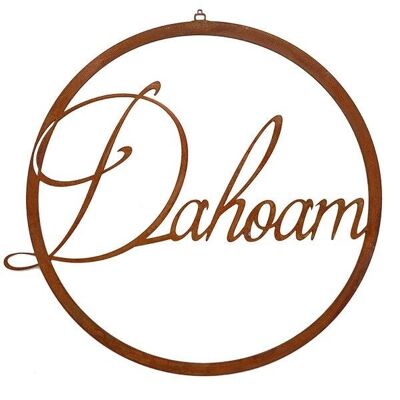 Dahoam Loop in a metal ring as a wall decoration Boho window decoration | diameter 38 cm |