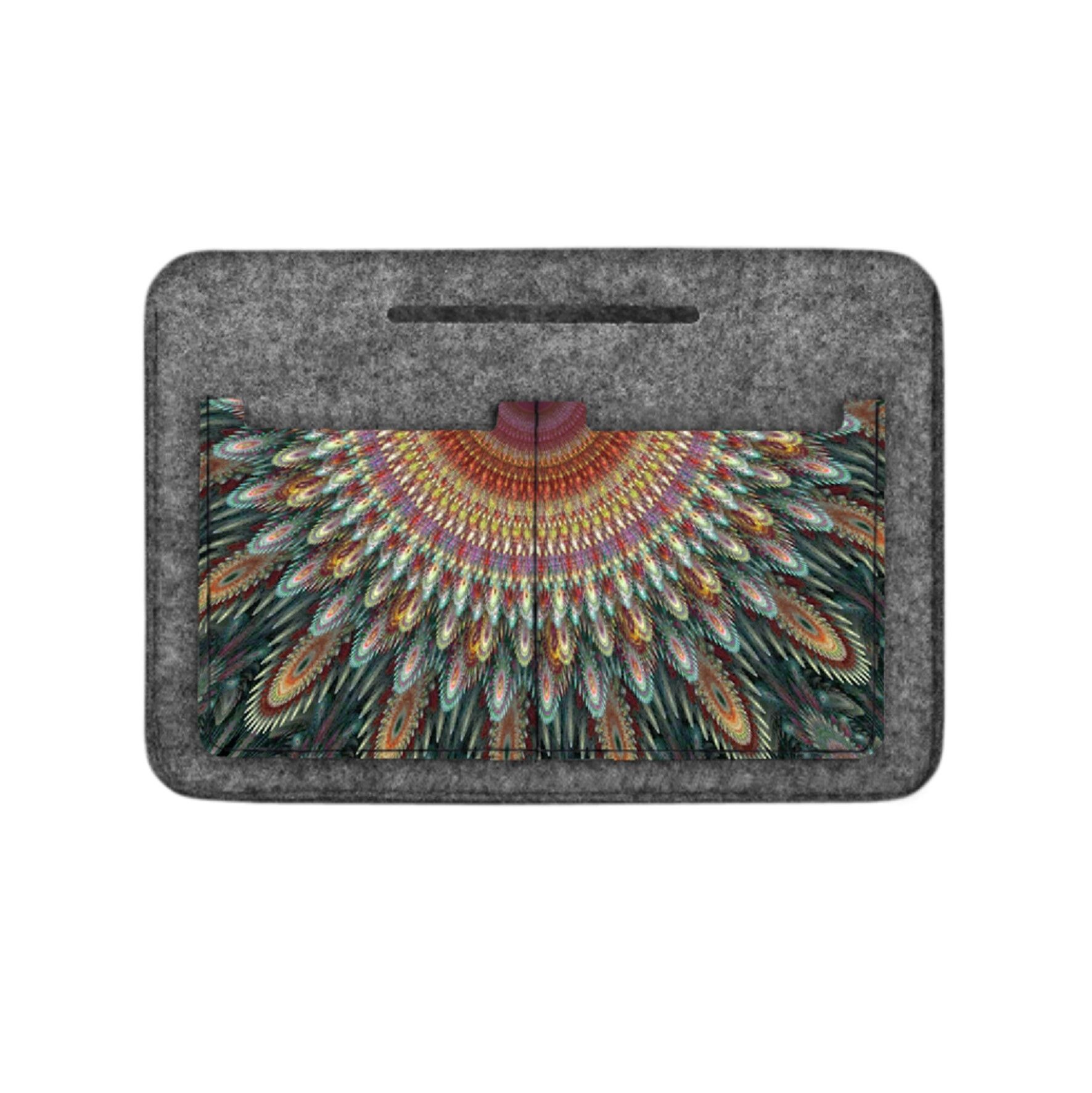 Organizer Kaleidoscopio In Feltro Grigio Per Borsa Bertoni