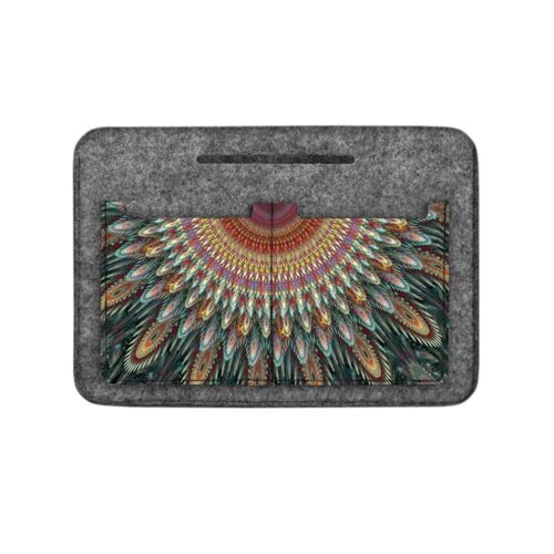 Kaleidoscopio Organizer In Grey Felt For Bag Bertoni