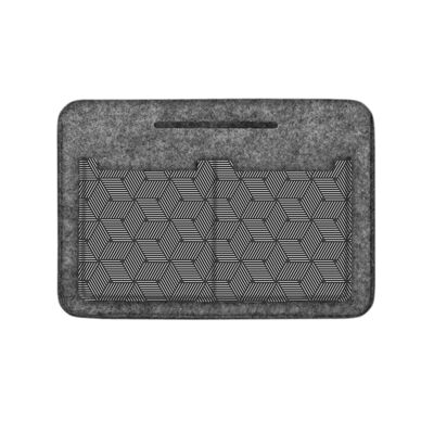 Cubo Organizador De Fieltro Gris Para Bolso Bertoni