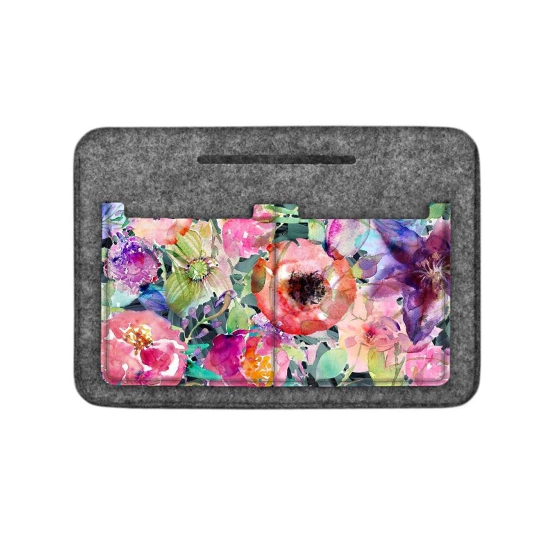 Organizer Flora In Feltro Grigio Per Borsa Bertoni