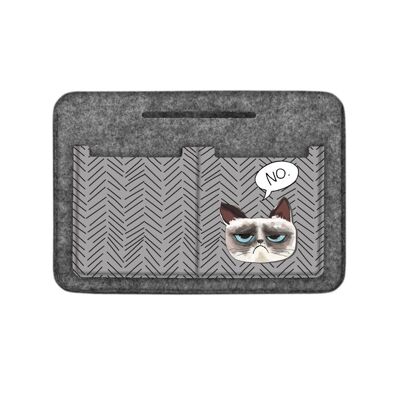 No Organizer In Grey Felt For Bag Bertoni