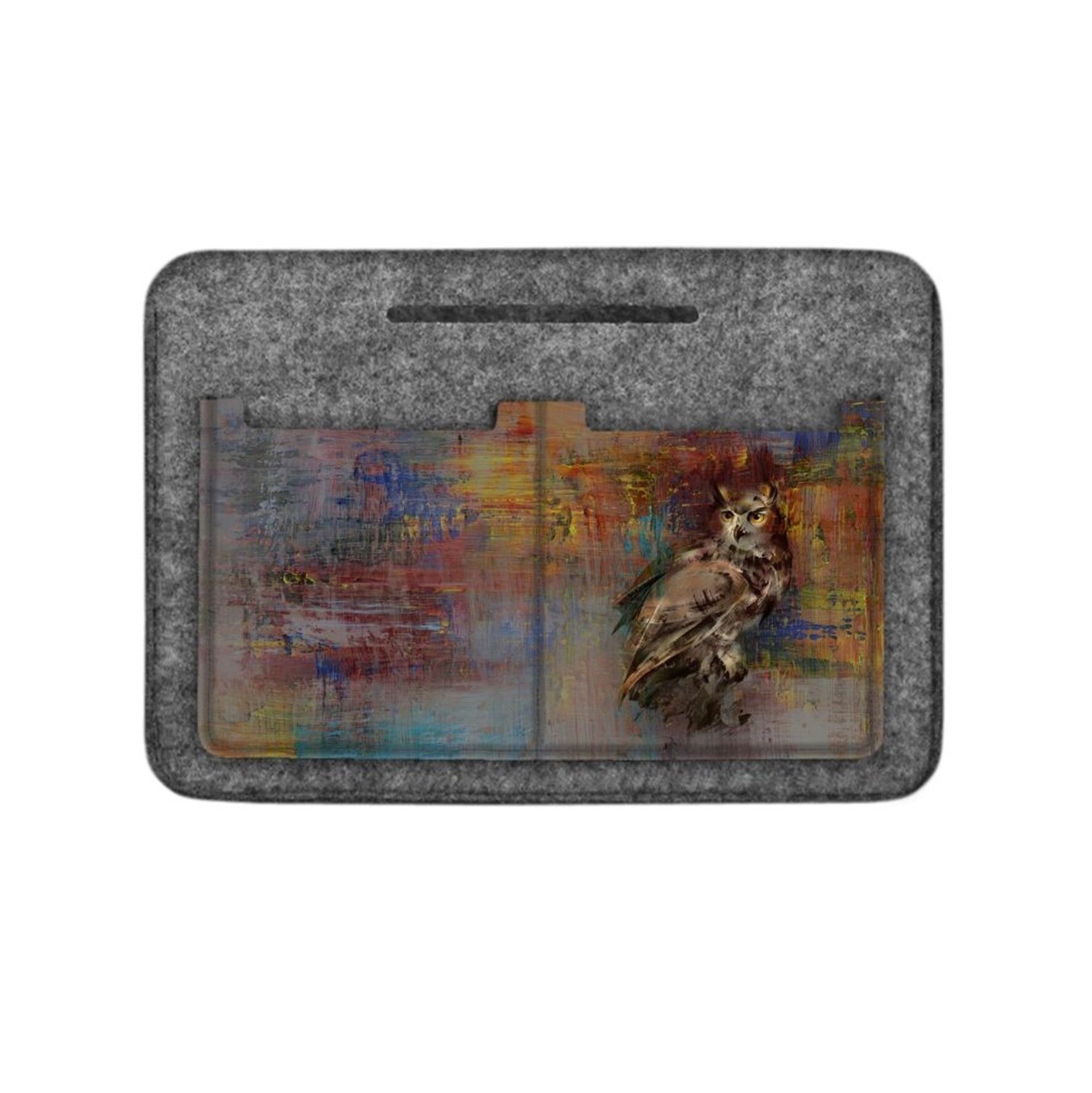 Organisateur Rosalia en Feltro Grigio Per Borsa Bertoni