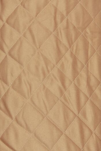 Plaid fausse fourrure Canberra doublure en laine-cachemire Camel 4