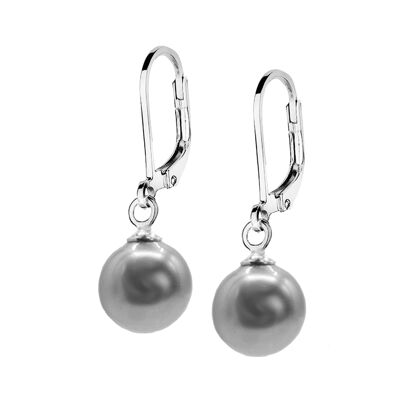 Earrings with pearl 8mm