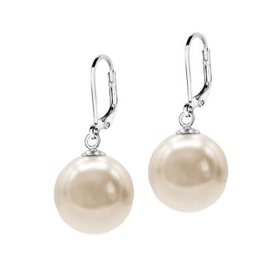 Earrings with pearl 12mm
