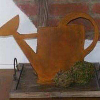 Garden decoration watering can for planting | angular | 33cm x 50cm | Vintage decoration