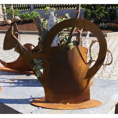 Garden decoration watering can for planting | round | 34cm x 50cm | Vintage decoration