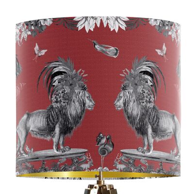 Lampshade pack of 2 regular & classic size - Livoris feritas lion red