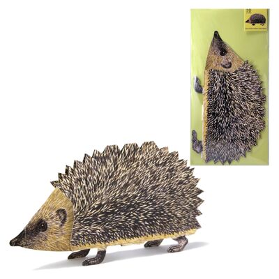 3D hedgehog animal map