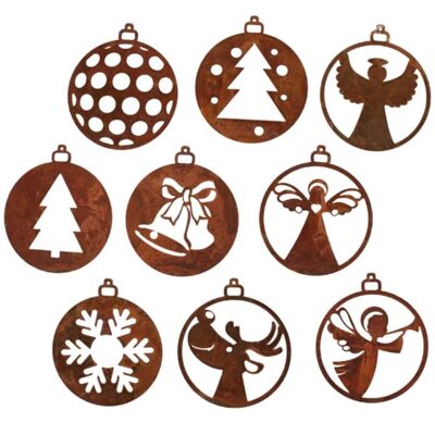 Natale| Rimorchio di decorazioni natalizie | Decorazioni per l'albero di Natale dal look vintage