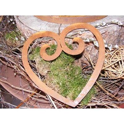 Metal decoration heart "Swing" | to hang | 20cm x 21cm