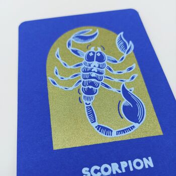 Papeterie SCORPION Carte Astro . 10 X 15 cm 2