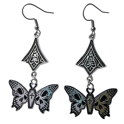 Death Moth Earrings