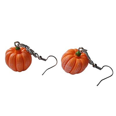 Boucles d'oreilles citrouille dodue