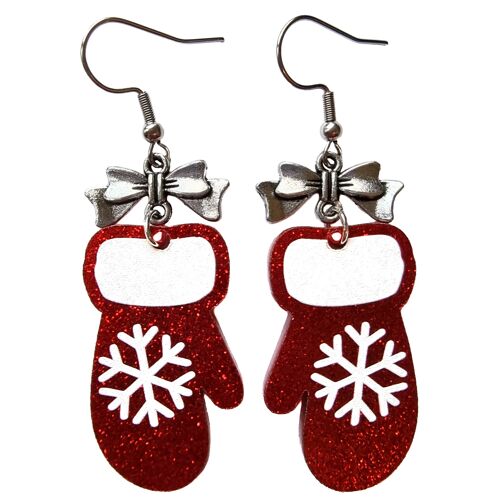Cosy Christmas Mittens Earrings