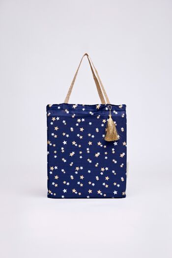 Sacs cadeaux en tissu Tote Style - Midnight Stars (Grand) 1