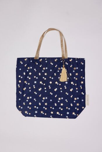 Sacs cadeaux en tissu Tote Style - Midnight Stars (Grand) 2