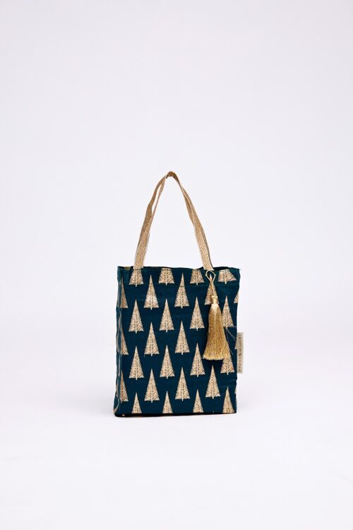 Fabric Gift Bags Tote Style -  Forest Trees (Medium)