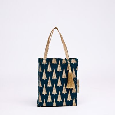Fabric Gift Bags Tote Style -  Forest Trees (Medium)