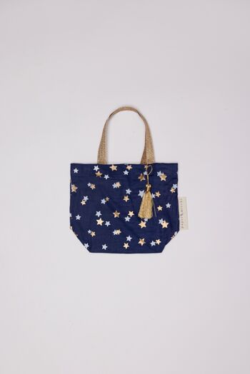 Sacs cadeaux en tissu Tote Style - Midnight Stars (Petit) 2