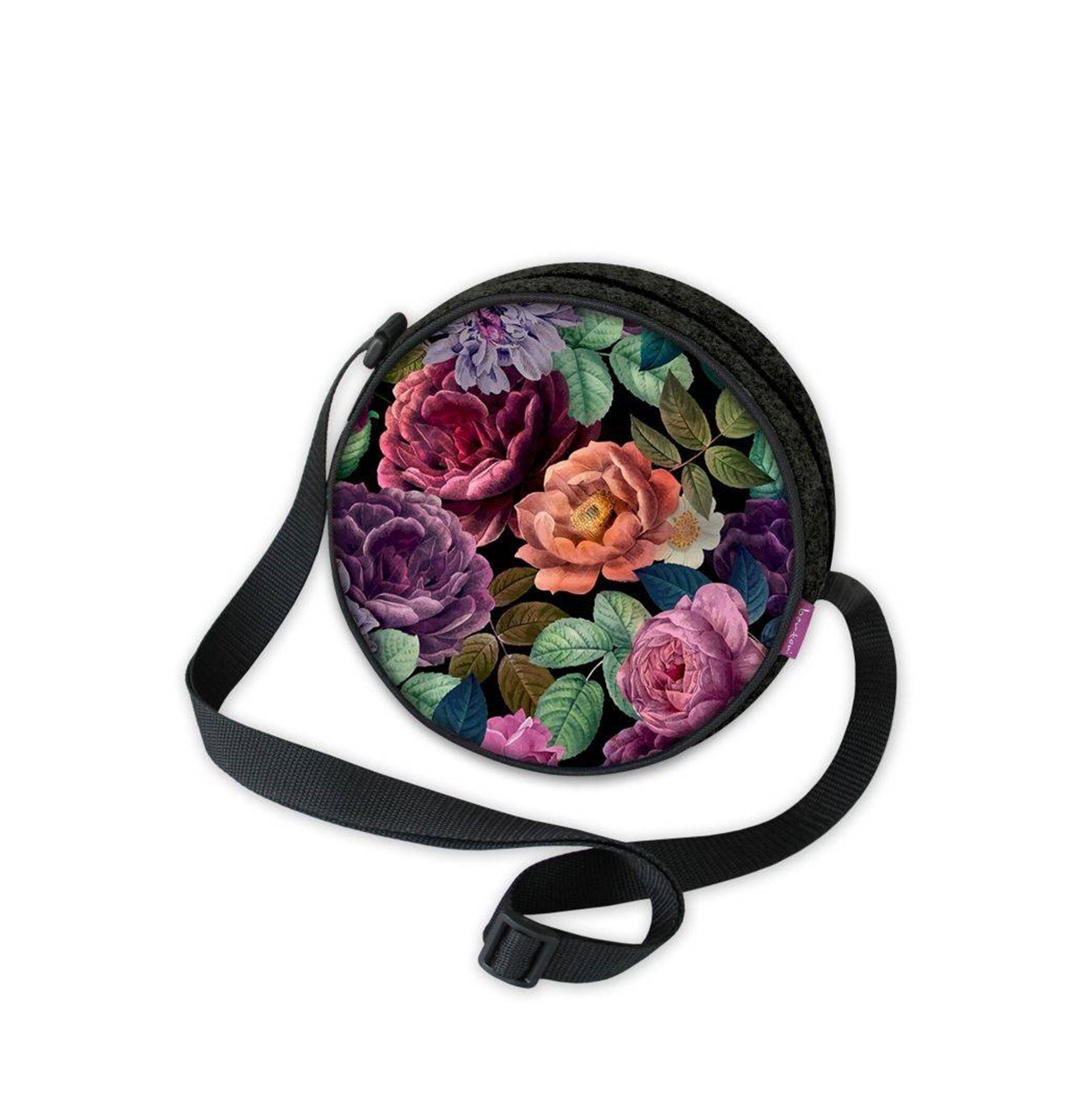 Borsa a tracolla Enigma in feltro antracite linea Twist Bertoni