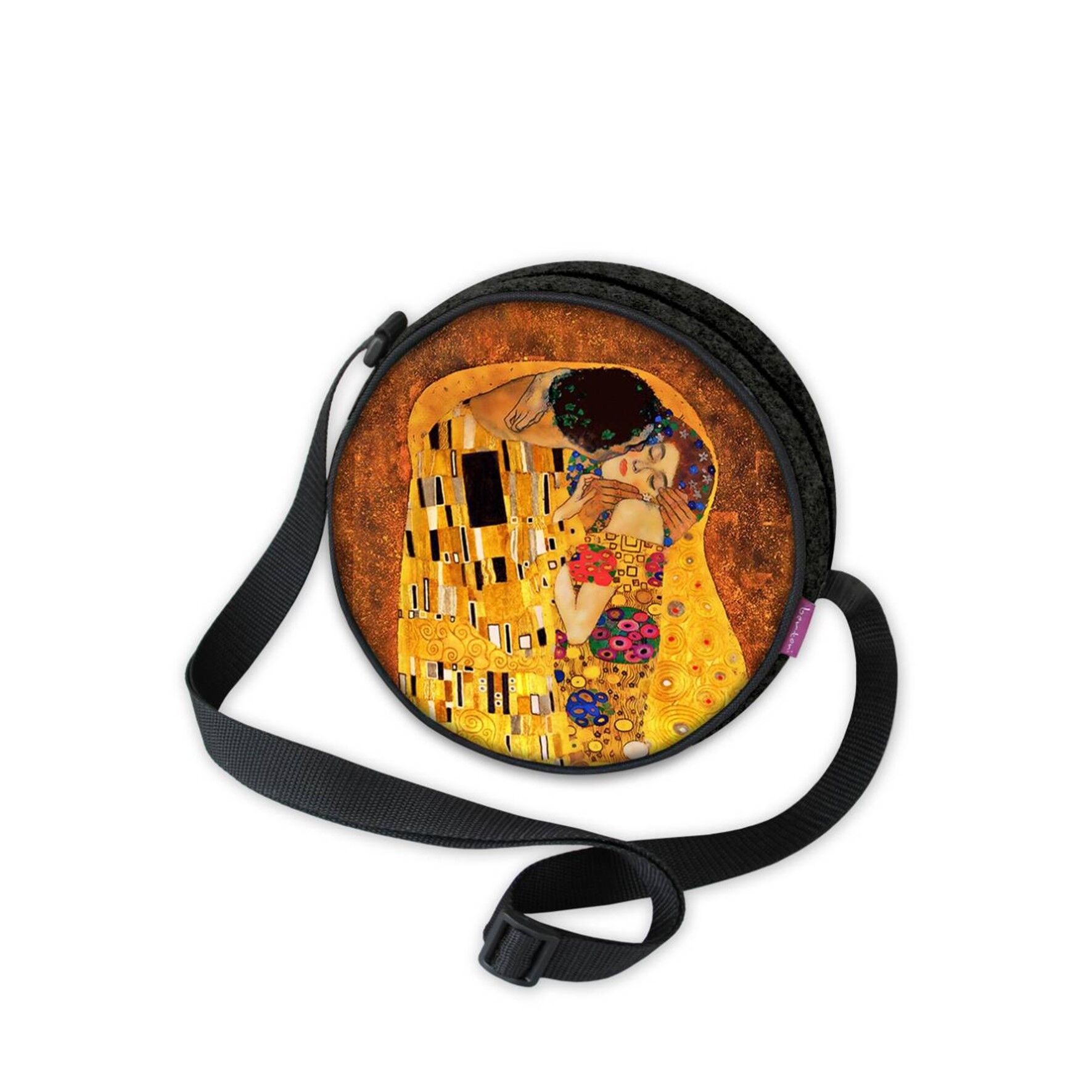 Borsa a tracolla Klim The Kiss in feltro antracite linea Twist Bertoni