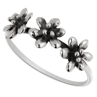 Beautiful Triple Flower Ring