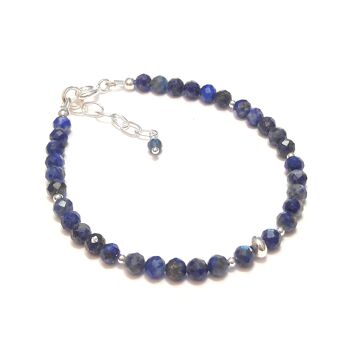 Bracelet Lapis-Lazuli Argent 925 2