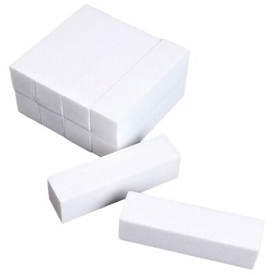10 blocs de tampons à ongles à 4 côtés