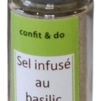 Basil infused salt