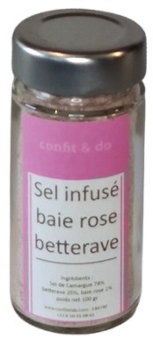 Sel infusé Baie Rose Betterave
