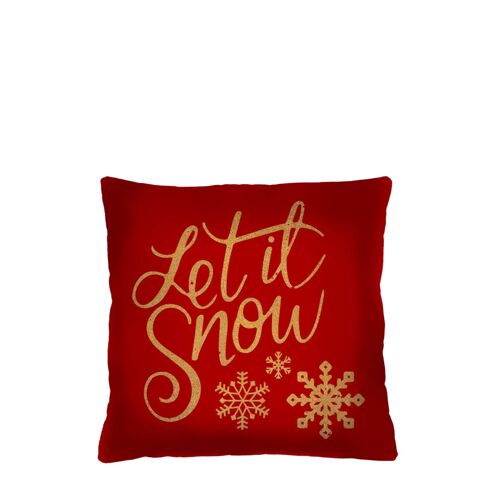 Let It Snow Christmas Home Decorative Pillow Bertoni 40 x 40 cm.