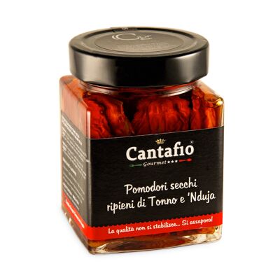 Pomodori secchi ripieni di Tonno e 'Nduja 280g | Ideal als Antipasti oder Aperitivo Calabrese