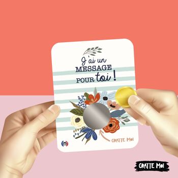 "C'est un garçon !" carte à gratter, annonce sexe bébé, gender party 3
