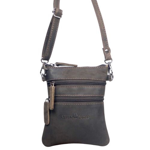 Buy wholesale Ray Cell Belt Phone Crossbody - Women Loop Bag Crossbody Leather with for Brown