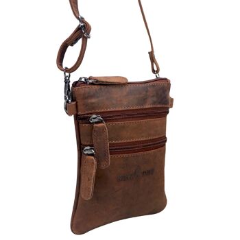 Ray sac pour téléphone portable à bandoulière en cuir pour femme avec passant de ceinture - Sandel 10