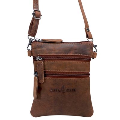 Ray mobile phone bag for shouldering leather ladies crossbody with belt loop - Sandel