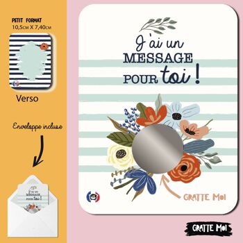 "Veux-tu être ma marraine ?" carte à gratter, annonce de grossesse 5