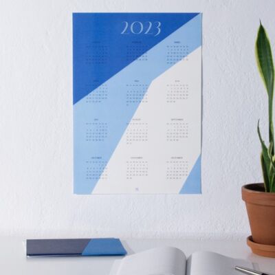 Affiche du calendrier 2023 (papier recyclé, caractères allemands)