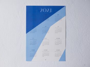 Affiche du calendrier 2023 (papier recyclé, caractères allemands) 2