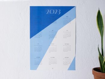 Affiche du calendrier 2023 (papier recyclé, caractères allemands) 3