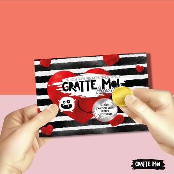 Jeu à gratter pour les amoureux Saint Valentin - Pack de 5 défis 2