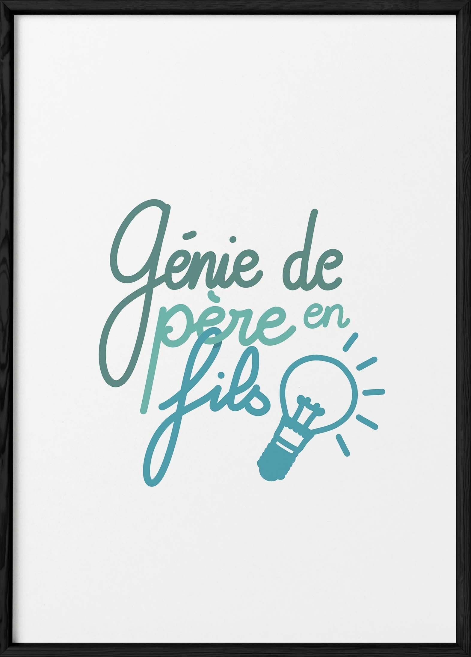 Poster "Il genio di padre in figlio"