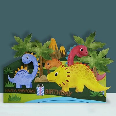 Paper cut Childrens Card