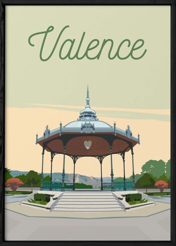 Affiche illustration de la ville de Valence 3